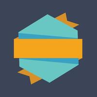 blank text label in flat design. vector