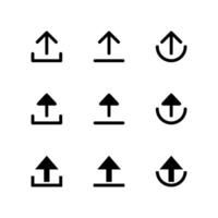 Upload icon set. Upload icon. Icon set. vector