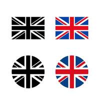 Flag of Great Britain in original proportions, illustration. Ideal for national, historical, or cultural projects, and designs related to the UK. Clean and accurate representation. vector