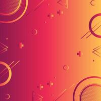 Orange and Red Gradient Abstract Background with emety background template, cover design, backdrop vector