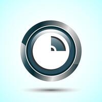 WIFI Icon Design Illustration, Internet Connection Symbol, Wireless and WIFI Sign, Gray Color Round Button Design vector