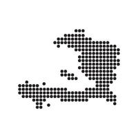 A black and white dotted map of the island of cuba vector