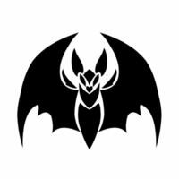 graphic illustration of tribal art design bat tattoo suitable for Halloween vector