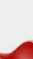 Bold and modern abstract background with a vertical flowing red wave. vector