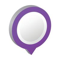 Gradient bullet point illustration on a white background vector