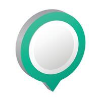 Gradient bullet point illustration vector