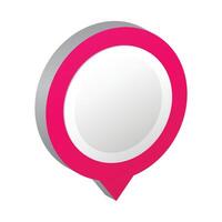 Gradient bullet point illustration on white background vector