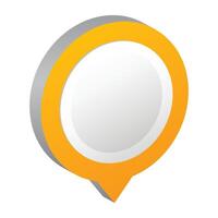 Gradient bullet point illustration on white vector
