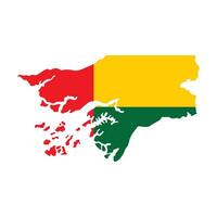 guinea bissau map icon vector
