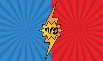 Confrontation Dynamic Versus Battle Background Template Ready to Use Design for Gaming and Posters vector