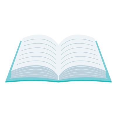 Realistic books illustration , Text books library isolated icon on white