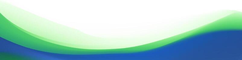 Abstract Green and Blue Gradient Waves Background vector