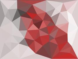 Red and Gray Polygonal Mosaic Background, Creative Design Template. Abstract Background of Triangles vector