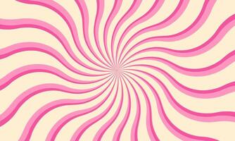 Pink and yellow yogurt or caramel pattern. Abstract swirl background. Groovy backdrop vector