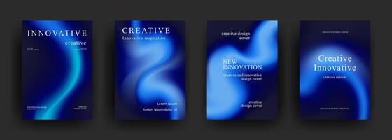 gradient poster template. Modern Covers Design. Mesh gradient background design. Trendy front page design for Banner, Poster, Flyer, Invitation and Annual Report vector