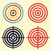 Set of target or aim icon vector