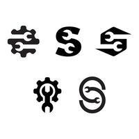 Four different logos for a company vector
