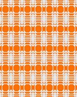 Geometric repeat pattern orange color shape background illustration motif fabric textile texture vector