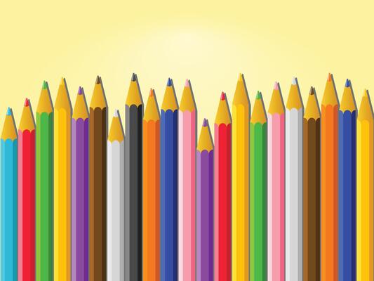 Colorful pencils background