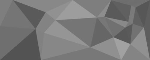 Gray Geometric Abstract Background Low Poly Design vector