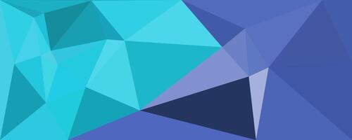 Blue Geometric Abstract Background Low Poly Design vector
