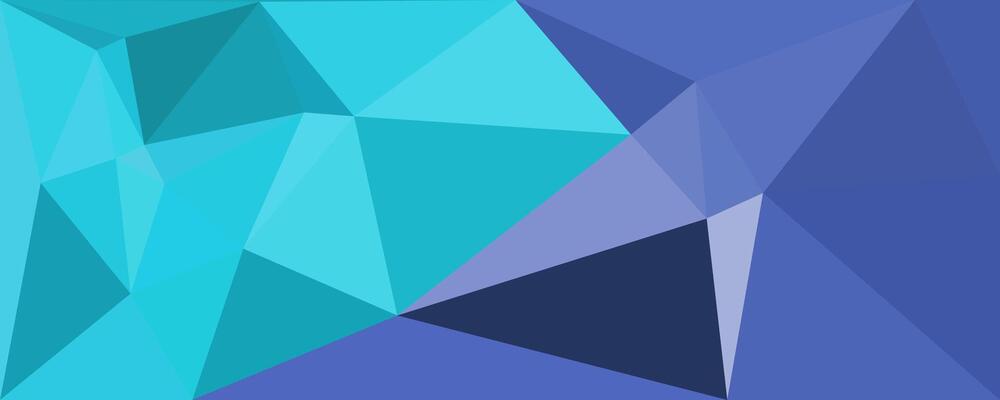 Blue Geometric Abstract Background Low Poly Design