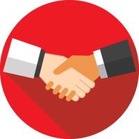handshake icon illustration for web template design vector