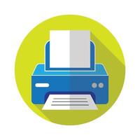 printing machine icon illustration design vector