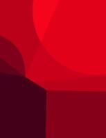 Red gradient geometric background design vector