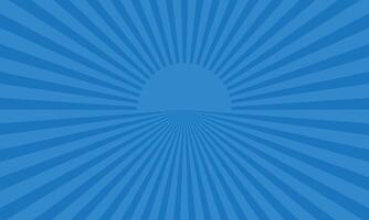 Blue Sunburst Background , Bold Radiating Lines Design, Minimalistic Sunrise Effect, Retro Inspired Backdrop for Web Graphics, Posters, Presentations, and Branding Elements vector