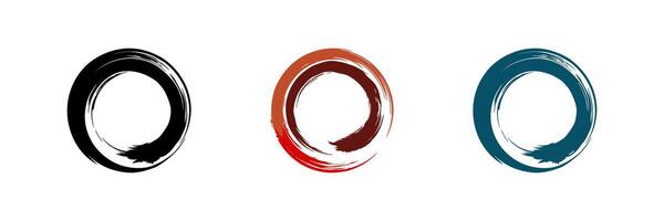 Zen circle for meditation and balance vector