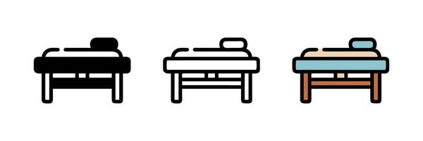 Three chairs with different colors and sizes vector