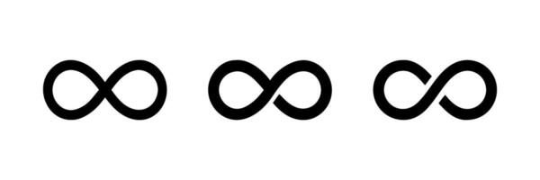 Infinity symbol representing balance and eternity vector