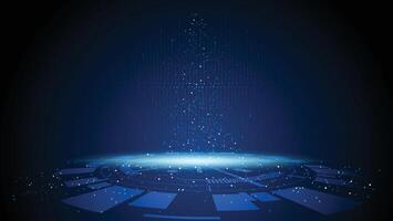 Abstract technology background Hi-tech communication concept vector