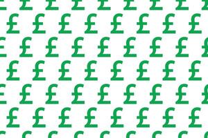 Green British pound pattern . Pound sterling pattern . Pound sterling background . illustration vector