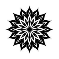 Fire Mandala - Dynamic Symmetrical Design Symbolizing Passion, Energy, and Transformation vector