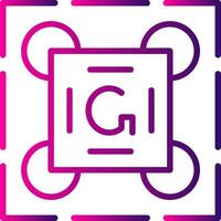 Gestalt Principles Line Gradient Icon vector