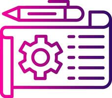 Prototype Line Gradient Icon vector