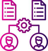 Onboarding Line Gradient Icon vector
