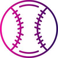 Baseball Line Gradient Icon vector