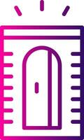 Pencil Sharpener Line Gradient Icon vector