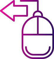 Mouse Line Gradient Icon vector