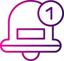 Notification Line Gradient Icon vector