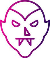 Dracula Line Gradient Icon vector