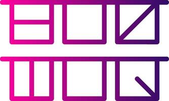 Garlands Line Gradient Icon vector