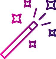 Magic Wand Line Gradient Icon vector