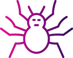 Spider Line Gradient Icon vector