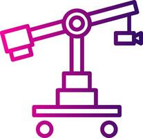 Camera Crane Line Gradient Icon vector