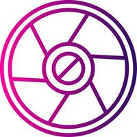 Camera Exposure Line Gradient Icon vector
