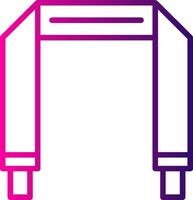 Camera Strap Line Gradient Icon vector